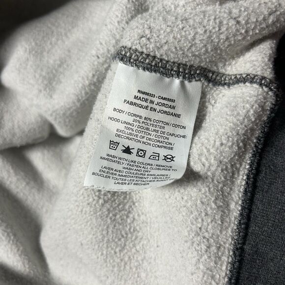 Nike Sportswear Club Fleece Hoodie Mens Large Full Zip Sweatshirt Gray BV2645071 - Picture 9 of 11